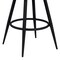 Armen Living Justin 30" Bar Height Swivel Vintage Gray Faux Leather Bar Stool with Black Metal Legs LCJTBABLVG30 - alternate 3